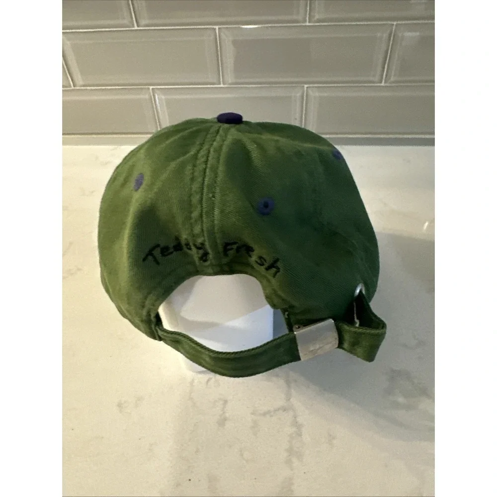 TEDDY FRESH Green/Purple BEAR LOGO HAT Adjustable Cap